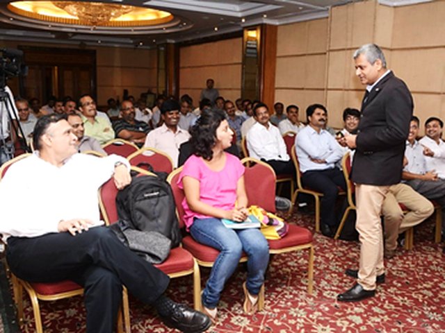 Audience engaged in discussion