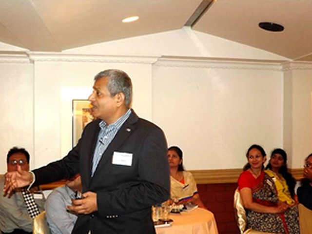 Suneel Agarwal speaking at an event