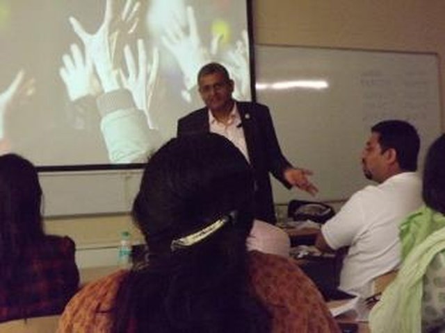 Suneel Agarwal engaging with a workshop group
